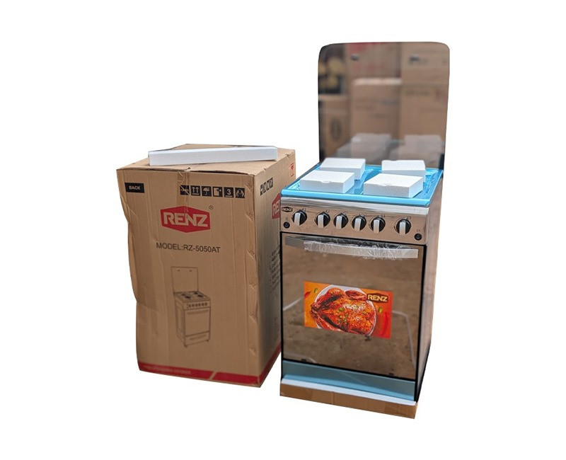Gazinière RENZ 4 foyers avec 2 fours et rôtisserie – Modèle RZ-5050AT