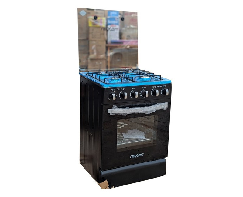 Gazinière NEXON 4 foyers 60x60 – Double four et rôtisserie intégrée