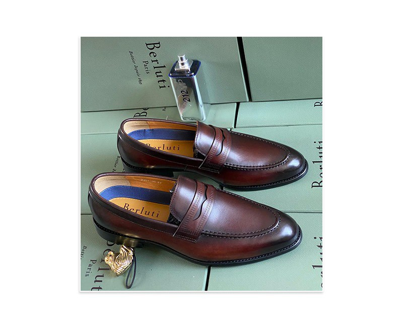 Mocassin en cuir homme