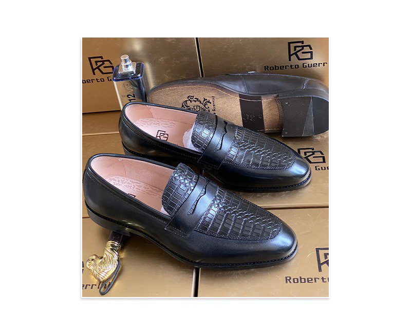 Mocassin en cuir homme