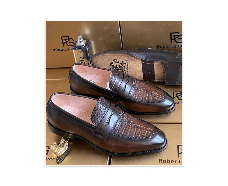 Mocassin cuir homme