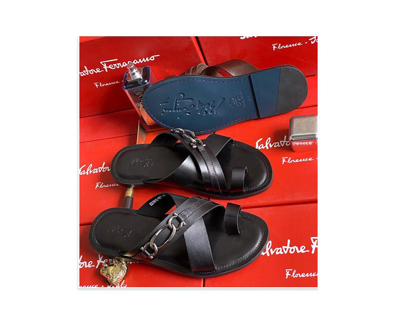 Sandales pour homme en cuir