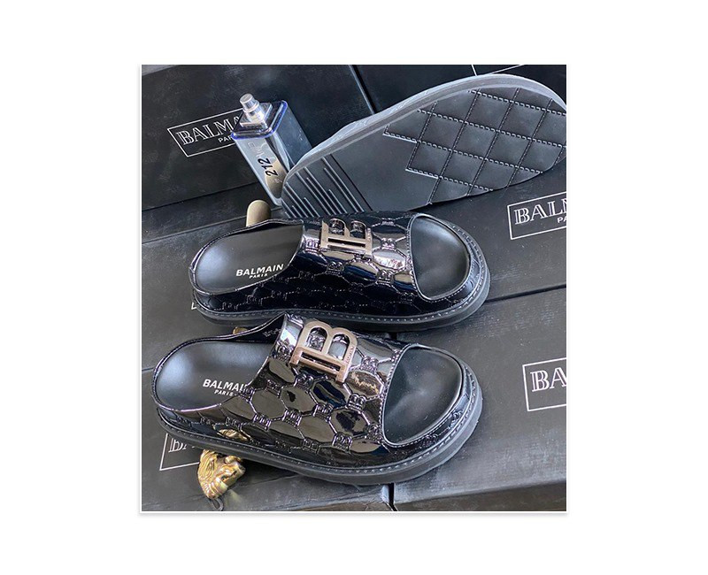 Sandales ouvertes noires pour homme