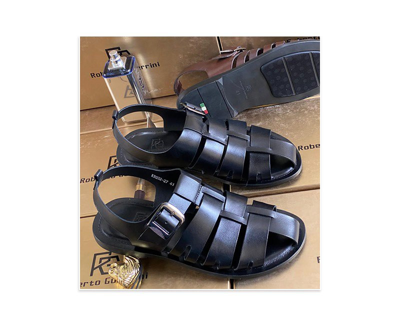 sandale en cuir pour homme