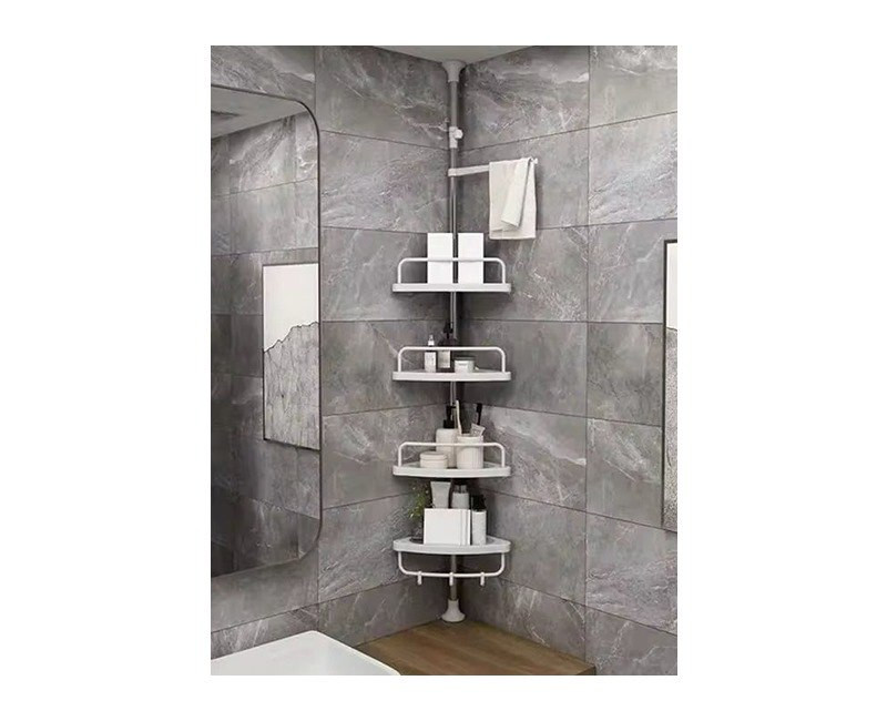 Étagère d’angle télescopique salle de bain