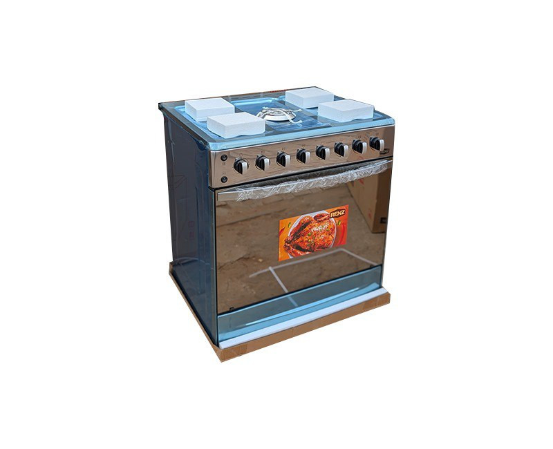 Cuisinière 5 foyers avec double four et rotissoire – RENZ